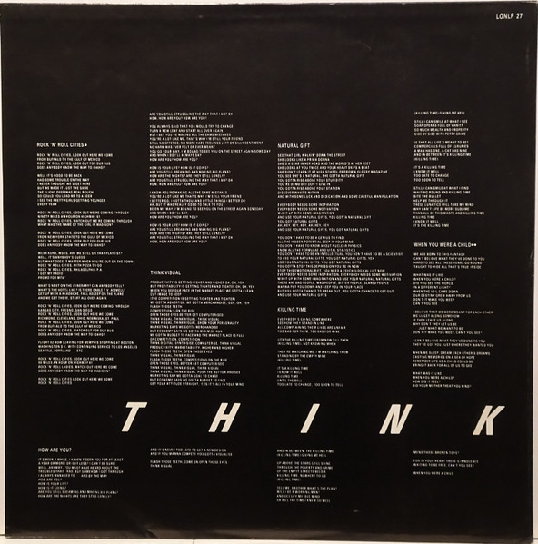 The Kinks - Think Visual | London Records (LONLP 27) - 3