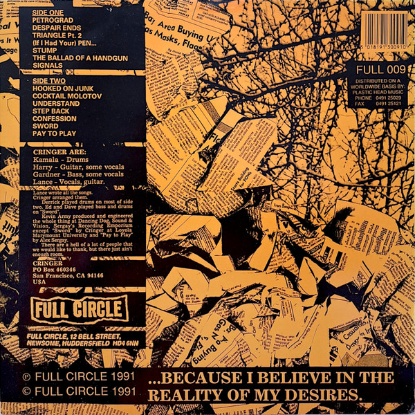 Cringer - I Take My Desires For Reality... | Full Circle (FULL 009) - 2