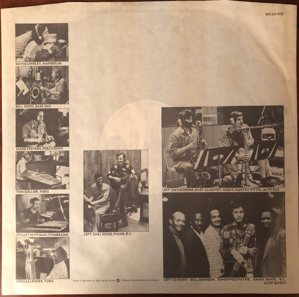 Ry Cooder - Jazz | Warner Bros. Records (WB 56 488) - 4