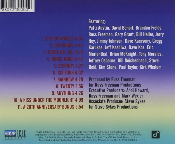 The Rippingtons - 20th Anniversary | Peak Records (PKD-30000-2) - 2