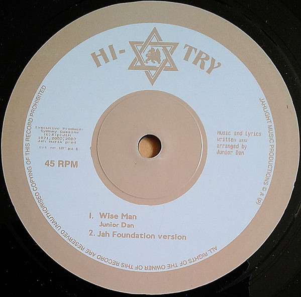 Junior Dan - East Of The Rio Cobre | Hi-Try Records (HJP 16) - 2
