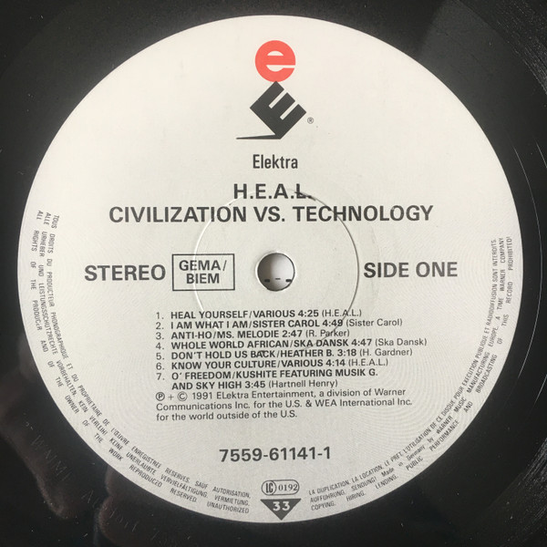 H.E.A.L. Human Education Against Lies - Civilization Vs. Technology | Elektra (7559-61141-1) - 4