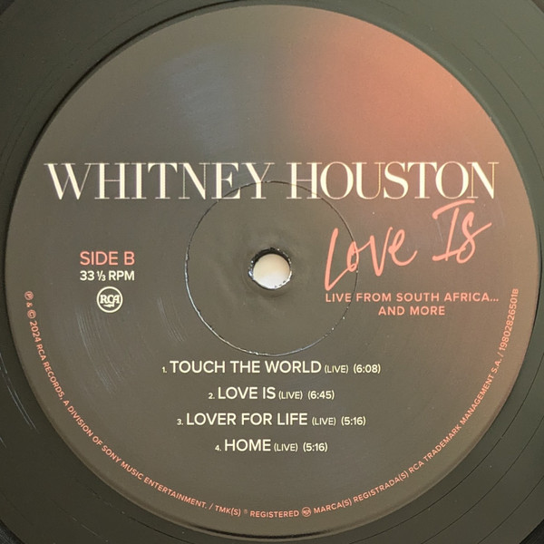 Whitney Houston - Love Is (Live From South Africa...And More) | RCA (19802826501) - 4