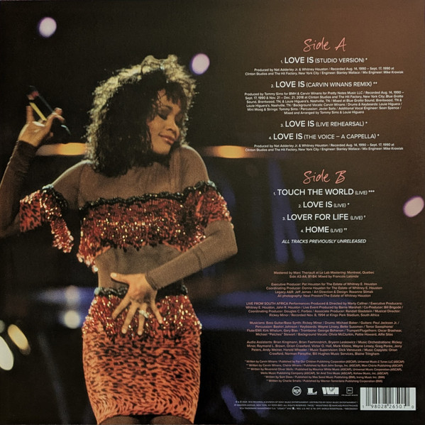 Whitney Houston - Love Is (Live From South Africa...And More) | RCA (19802826501) - 2