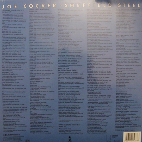 Joe Cocker - Sheffield Steel | Island Records (204 668) - 2
