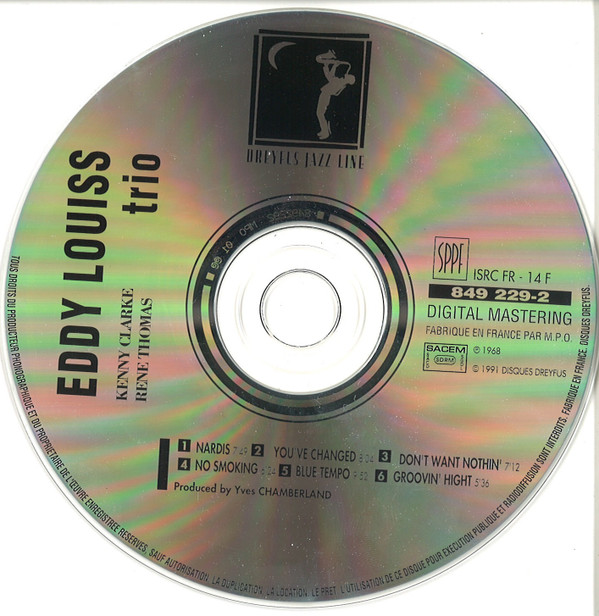 Eddy Louiss - Kenny Clarke - René Thomas - Trio | Dreyfus Jazz (849229-2) - 2