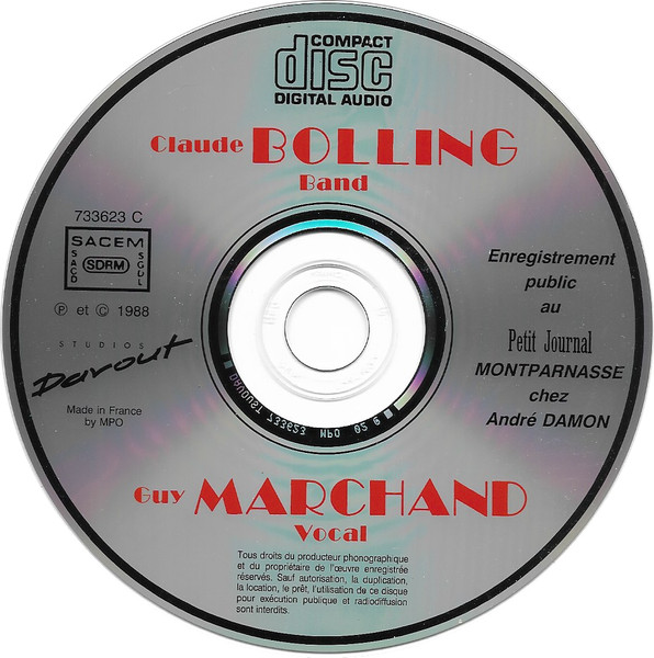 Claude Bolling Big Band , Guy Marchand - Claude Bolling Band Guy Marchand Vocal | Studio Davout (733623 C) - 3 Claude Bolling Big Band , Guy Marchand - Claude Bolling Band Guy Marchand Vocal | Studio Davout (733623 C) - 3