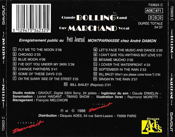 Claude Bolling Big Band , Guy Marchand - Claude Bolling Band Guy Marchand Vocal | Studio Davout (733623 C) - 2 Claude Bolling Big Band , Guy Marchand - Claude Bolling Band Guy Marchand Vocal | Studio Davout (733623 C) - 2