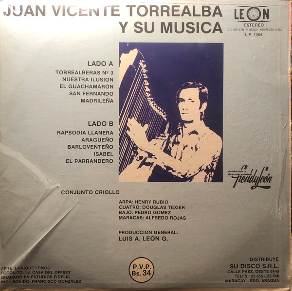 Juan Vicente Torrealba , Henry Rubio - Y su música. | Leon (L.P. 1084) - 2