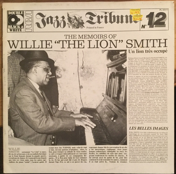 Willie "The Lion" Smith - The Memoirs Of Willie "The Lion" Smith | RCA (PL 43171)