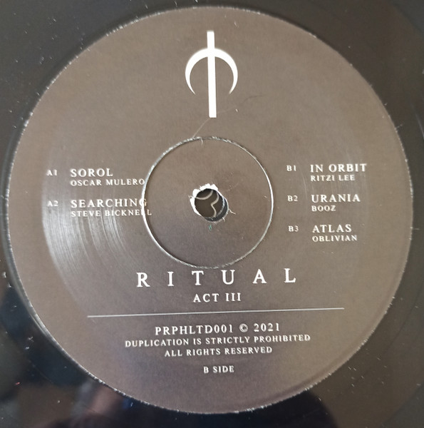 Various - Ritual Act III | Prophet (PRPHLTD001) - 3 Various - Ritual Act III | Prophet (PRPHLTD001) - 3