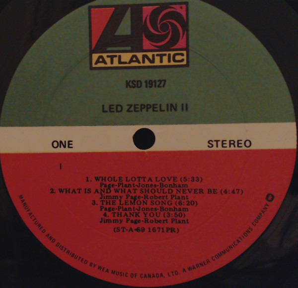 Led Zeppelin - Led Zeppelin II | Atlantic (KSD 19127) - 3