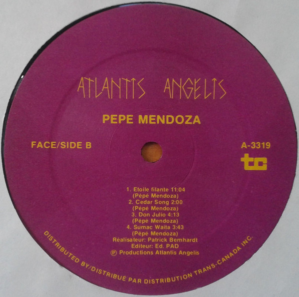 Pepe Mendoza Loli - Incantation [Vinyl] | Atlantis Angelis (A-3319) - 4