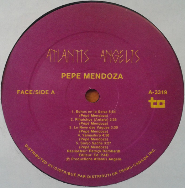 Pepe Mendoza Loli - Incantation [Vinyl] | Atlantis Angelis (A-3319) - 3