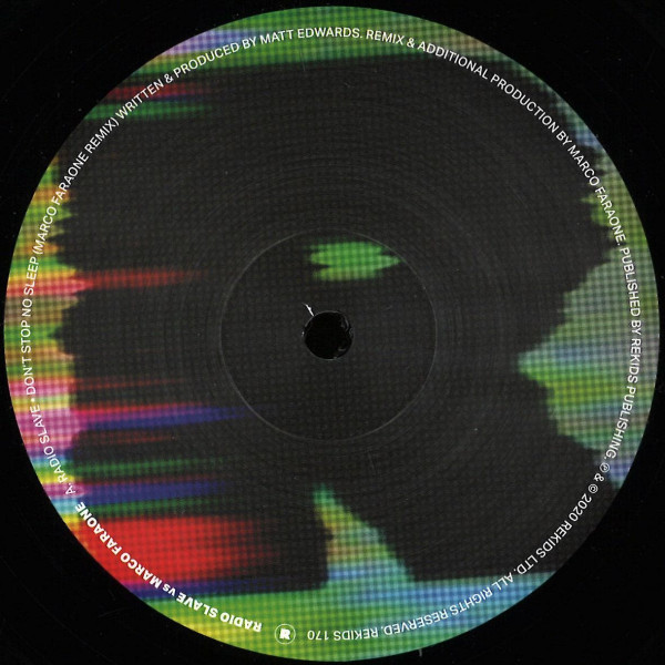 Radio Slave - Don't Stop No Sleep / Grindhouse Remixes | REKIDS (REKIDS170)