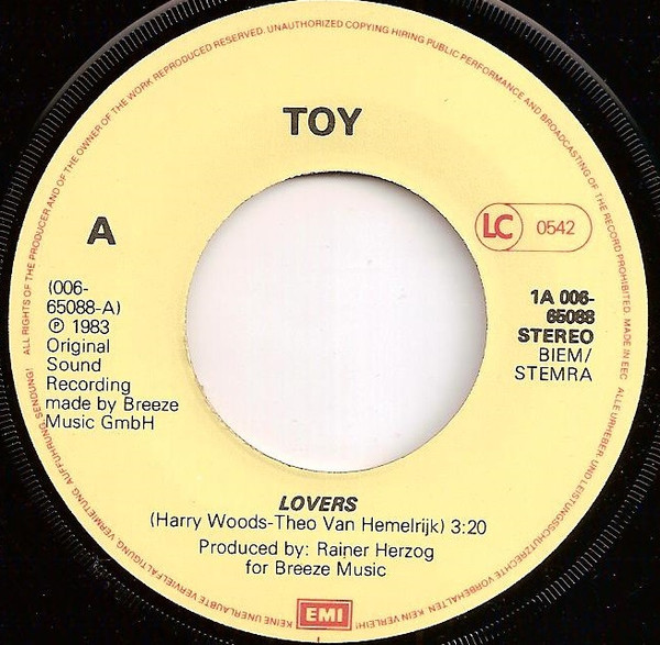 Toy - Lovers | EMI (1A 006-65088) - 3