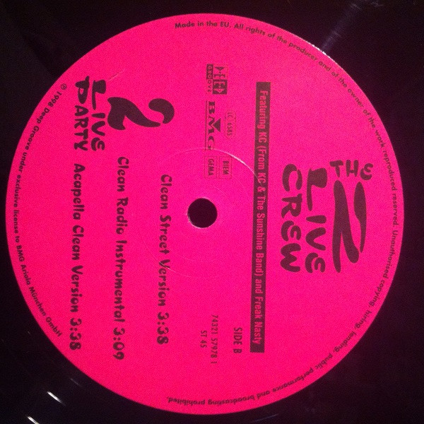 The 2 Live Crew Featuring KC & Freak Nasty - 2 Live Party | Deep Groove (74321 57978 1) - 3