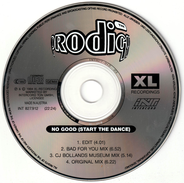 The Prodigy - No Good (Start The Dance) | XL Recordings (INT 827.912) - 4