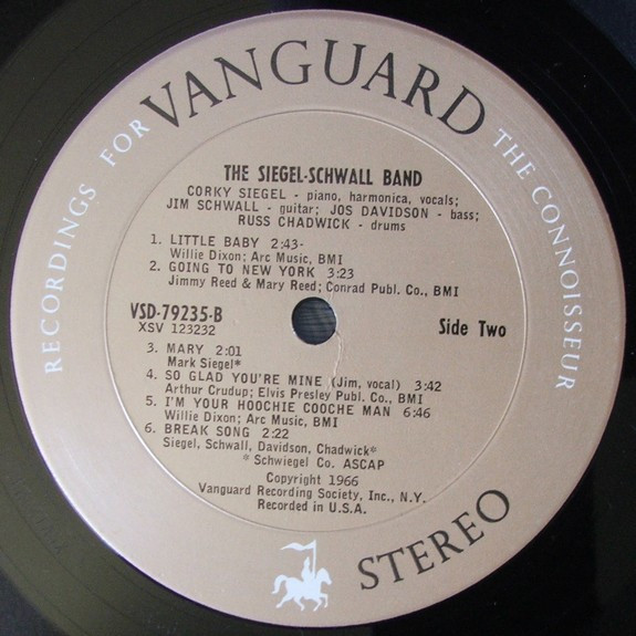 The Siegel-Schwall Band - The Siegel-Schwall Band | Vanguard (VSD 79235) - 4 The Siegel-Schwall Band - The Siegel-Schwall Band | Vanguard (VSD 79235) - 4