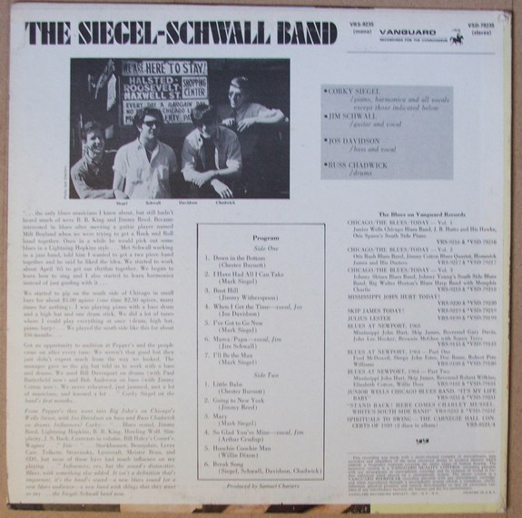 The Siegel-Schwall Band - The Siegel-Schwall Band | Vanguard (VSD 79235) - 2 The Siegel-Schwall Band - The Siegel-Schwall Band | Vanguard (VSD 79235) - 2