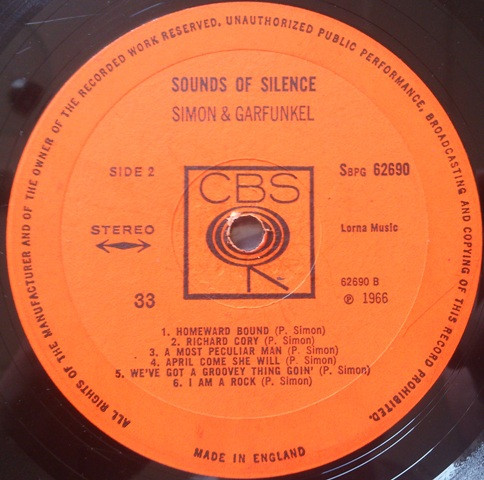 Simon & Garfunkel - Sounds Of Silence | CBS (SBPG 62690) - 4