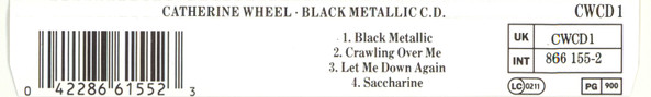 Catherine Wheel - Black Metallic C.D. | Fontana (CWCD 1) - 3