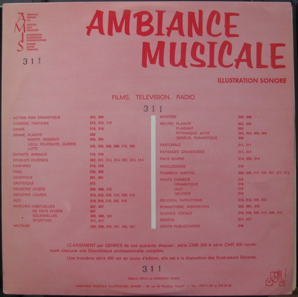 Jack Shaindlin - Light Scenic & Pastorale / Heavy Scenic | Cinemusic Inc. (CMR 311) - main Jack Shaindlin - Light Scenic & Pastorale / Heavy Scenic | Cinemusic Inc. (CMR 311) - main