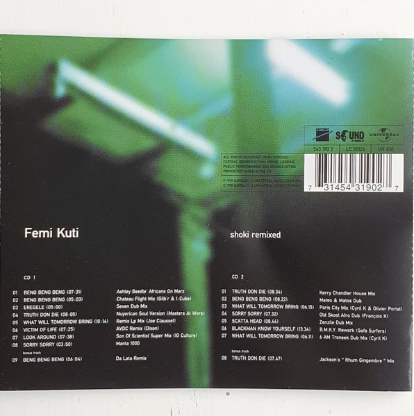 Femi Kuti - Shoki Remixed | Sound Of Barclay (543 190 2) - 2