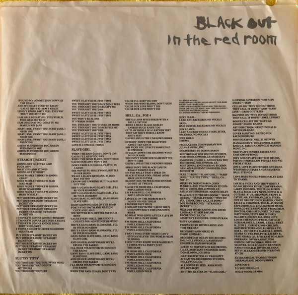 Love/Hate - Blackout In The Red Room | Columbia (C 45263)
