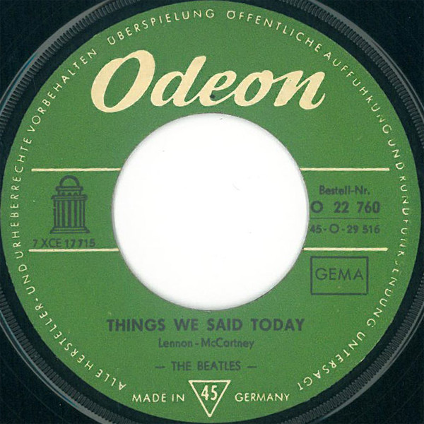 The Beatles - A Hard Day's Night | Odeon (O 22 760) - 2