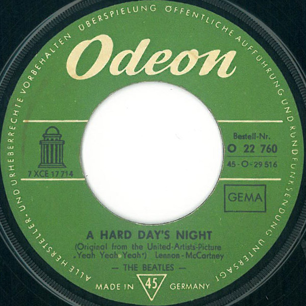 The Beatles - A Hard Day's Night | Odeon (O 22 760) - main