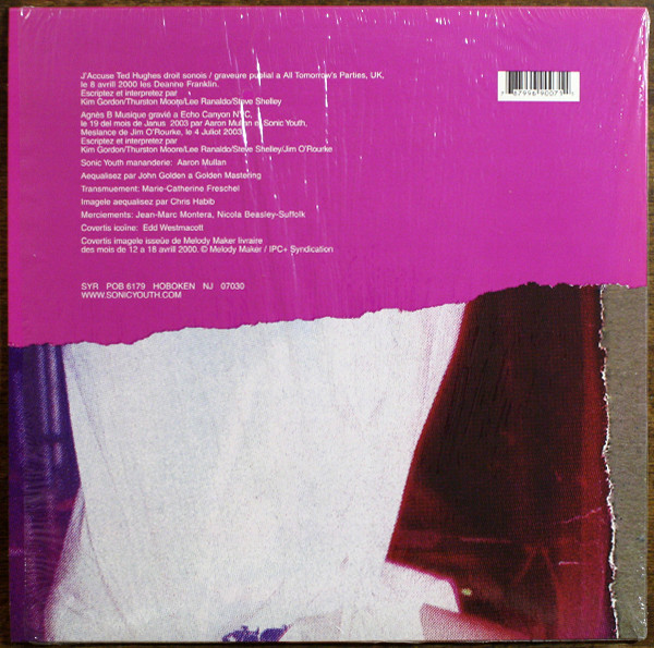 Sonic Youth - J'accuse Ted Hughes / Agnès B Musique | Sonic Youth Records (SYR 7) - 2