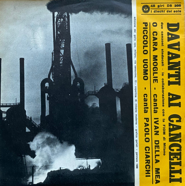 Ivan Della Mea / Paolo Ciarchi - Davanti Ai Cancelli | I Dischi Del Sole (DS 208) - 2 Ivan Della Mea / Paolo Ciarchi - Davanti Ai Cancelli | I Dischi Del Sole (DS 208) - 2