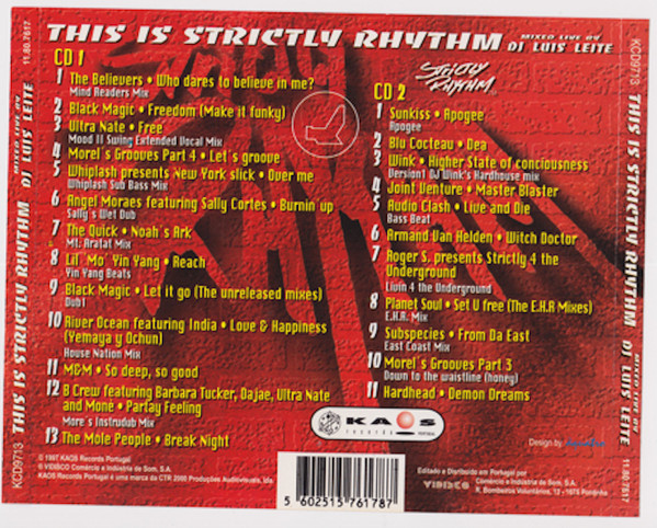 Luís Leite - This Is Strictly Rhythm | Kaos Records (KCD9713) - 2