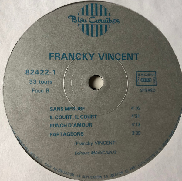 Francky Vincent - Manze Lola | Bleu Caraïbes (82422-1) - 4 Francky Vincent - Manze Lola | Bleu Caraïbes (82422-1) - 4