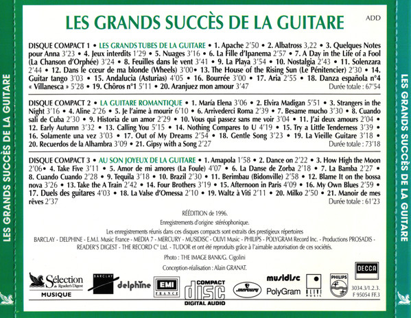 Various - Les Grands Succès De La Guitare | Sélection Du Reader's Digest (3034.3/1.2.3. F 95054 FF.3) - 2
