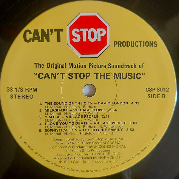 Village People - Can't Stop The Music (The Original Motion Picture Soundtrack Album) | Can't Stop Productions (CSP-8012) - 4 Village People - Can't Stop The Music (The Original Motion Picture Soundtrack Album) | Can't Stop Productions (CSP-8012) - 4