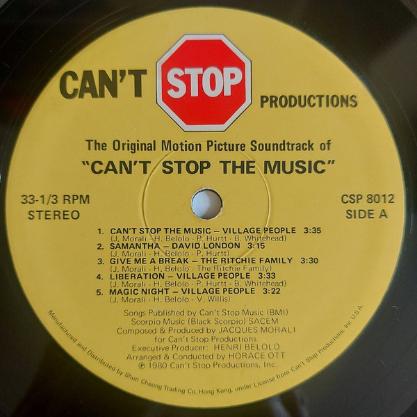 Village People - Can't Stop The Music (The Original Motion Picture Soundtrack Album) | Can't Stop Productions (CSP-8012) - 3 Village People - Can't Stop The Music (The Original Motion Picture Soundtrack Album) | Can't Stop Productions (CSP-8012) - 3