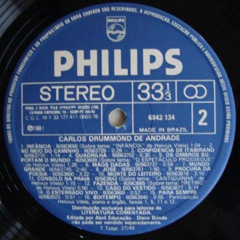 Vinicius De Moraes & Carlos Drummond De Andrade - Vinicius & Drummond | Philips (6842 134) - 4 Vinicius De Moraes & Carlos Drummond De Andrade - Vinicius & Drummond | Philips (6842 134) - 4