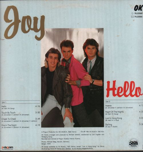 Joy - Hello | OK Musica (76.23585) - main