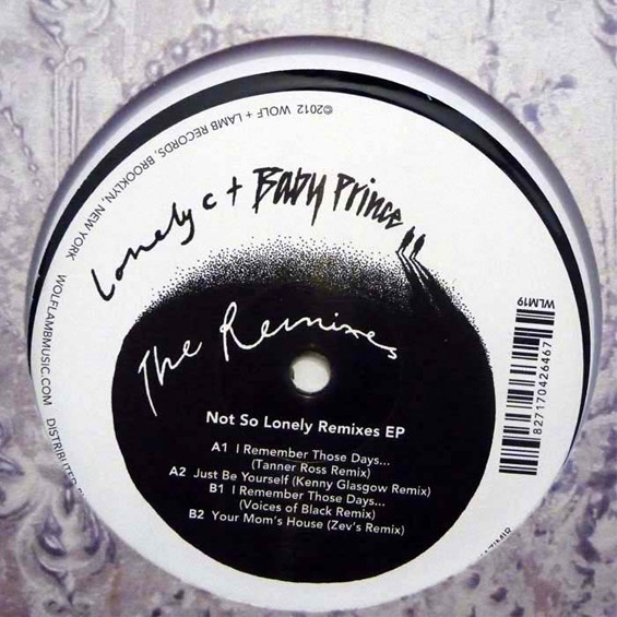 Lonely C + Baby Prince - Not So Lonely Remixes EP | Wolf + Lamb Music (WLM19)