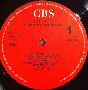 Bob Dylan - Blood On The Tracks | CBS (CBS 69097) - 3