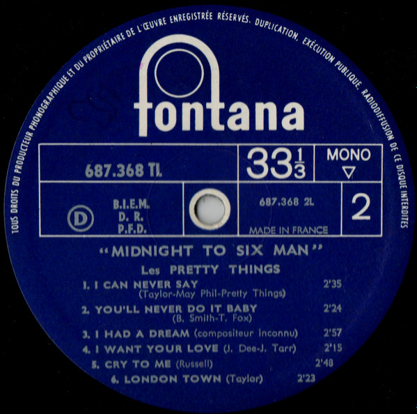 The Pretty Things - Midnight To Six Man | Fontana (687.368 TL) - 4 The Pretty Things - Midnight To Six Man | Fontana (687.368 TL) - 4
