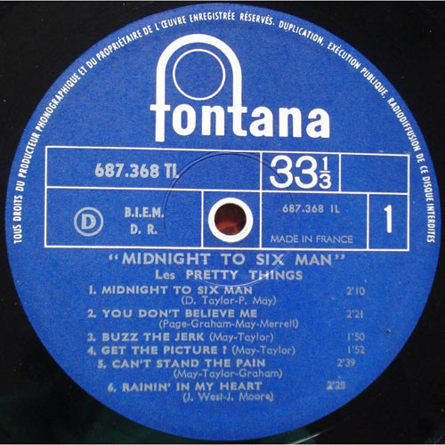 The Pretty Things - Midnight To Six Man | Fontana (687.368 TL) - 3 The Pretty Things - Midnight To Six Man | Fontana (687.368 TL) - 3