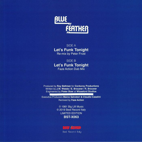 Blue Feather - Let's Funk Tonight | Best Record Italy (BST-X063) - 2 Blue Feather - Let's Funk Tonight | Best Record Italy (BST-X063) - 2