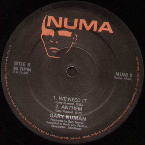Gary Numan - Your Fascination | Numa (NUM 9) - 2