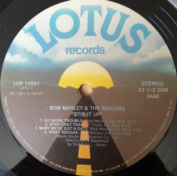 Bob Marley & The Wailers - Stir It Up | Lotus (LOP 14001) - 3