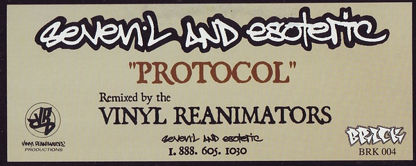 7L & Esoteric - Protocol | Brick Records (BRK 004) - 2 7L & Esoteric - Protocol | Brick Records (BRK 004) - 2