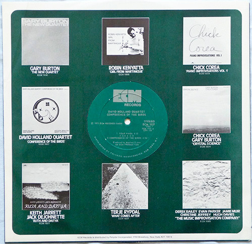 David Holland Quartet - Conference Of The Birds | ECM Records (ECM 1027 ST) - 4 David Holland Quartet - Conference Of The Birds | ECM Records (ECM 1027 ST) - 4