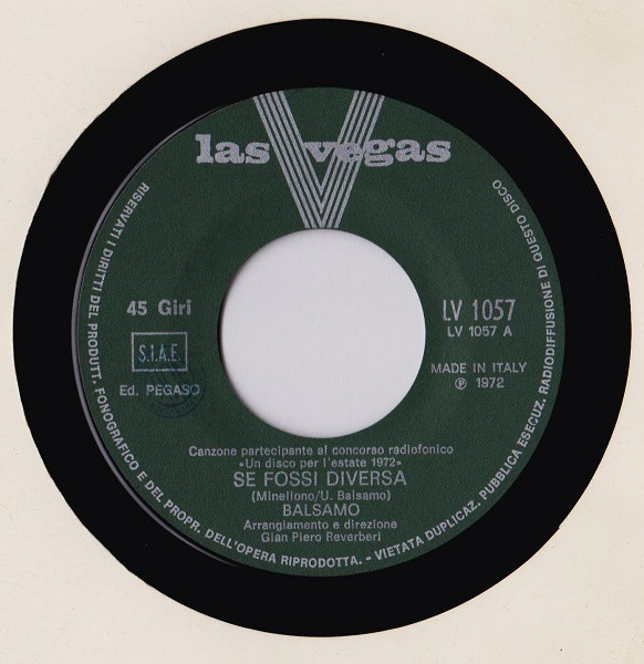 Umberto Balsamo - Se Fossi Diversa | Las Vegas (LVS 1057) - 3